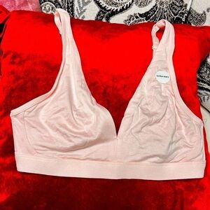 BRALETTE MEDIUM ALFANI SOFT BLUSH WIRELESS SIDE BONING HOOK CLOSURE 3483 SF